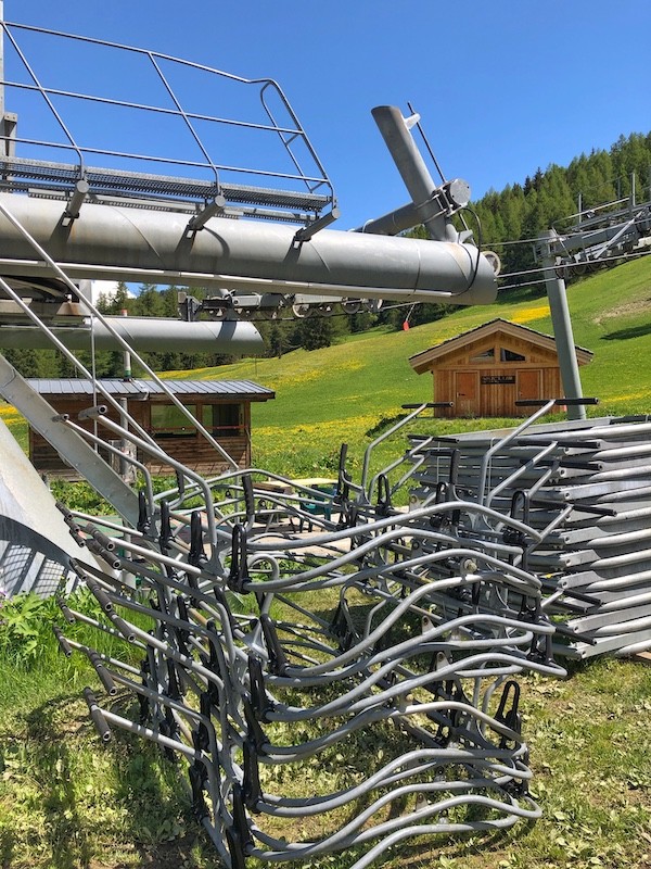 Dismantled Chairs from Sainte Foy Arpettaz chairlift