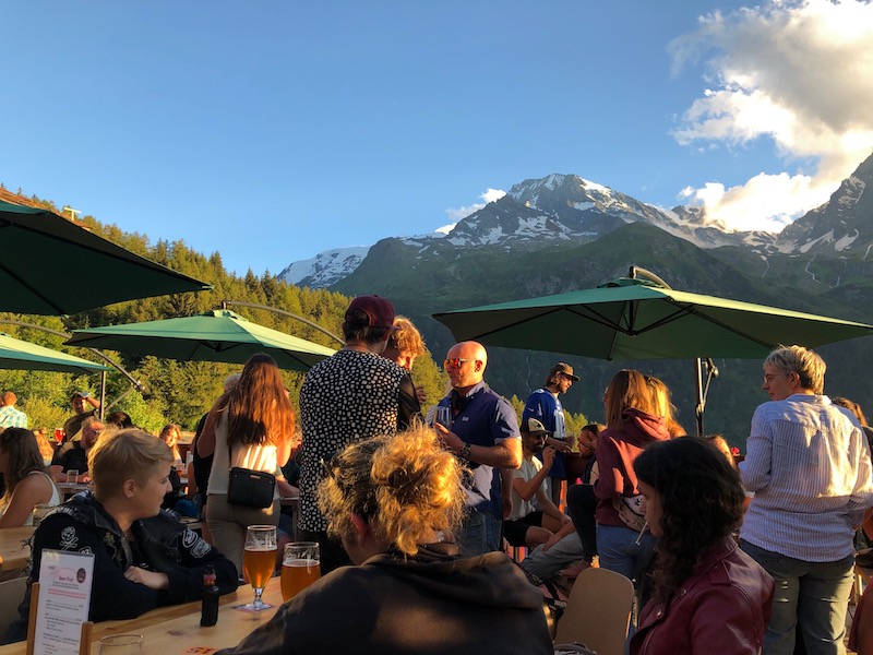 1580m Terrace at the Sainte Foy Beer Festival