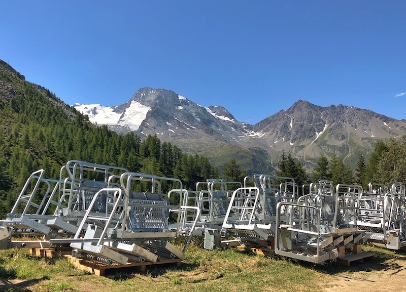 Pylon Gantries for new Arpettaz Chairlift in Sainte Foy