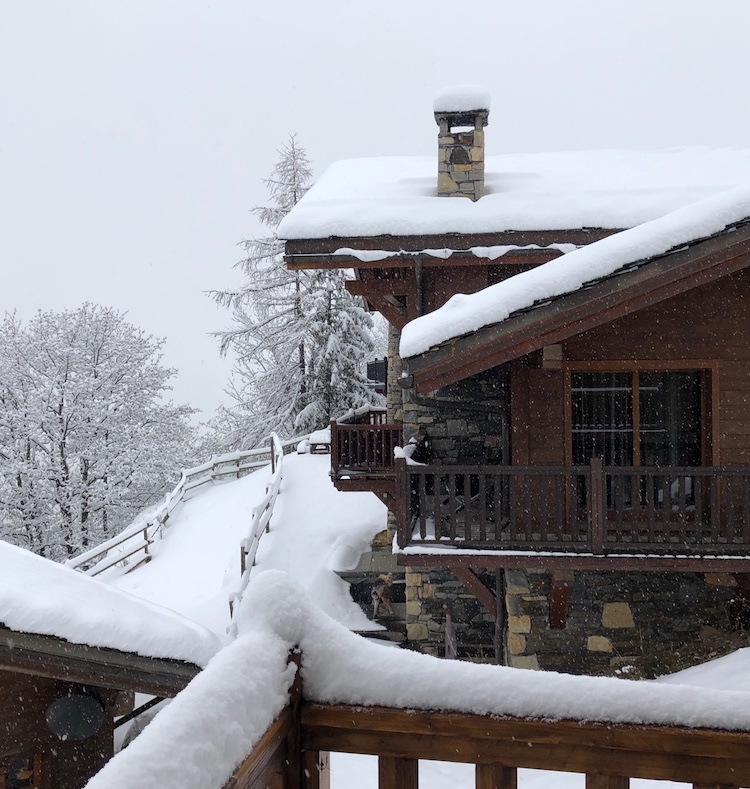 View from Chalet Nido dell'Aquila in Sainte Foy