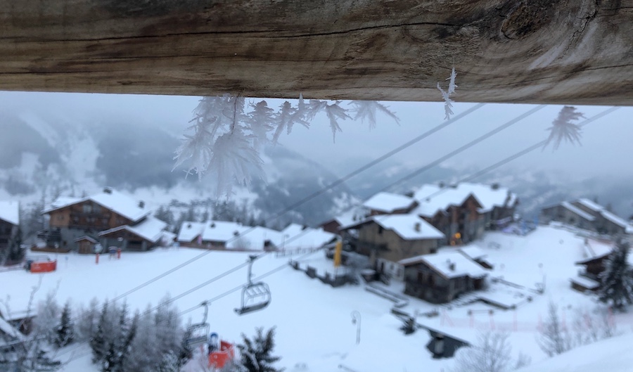 Hoare frost in Sainte Foy