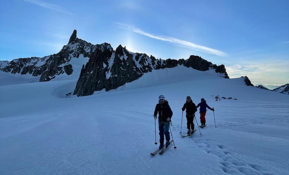 Camping on the Glacier :  Part 2/2 – Skiing over Crevasses