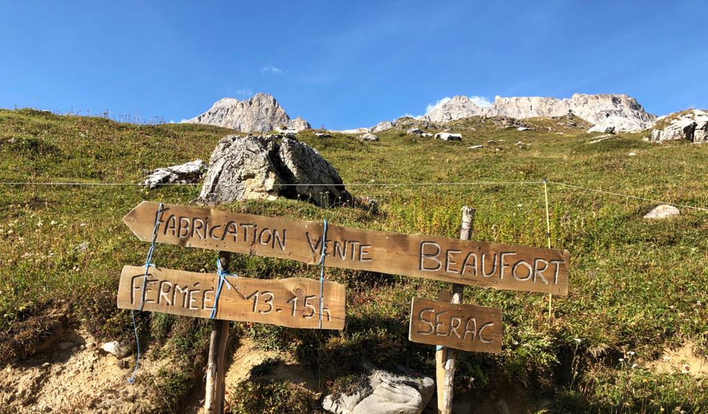 Cheese for sale in the Parc National de la Vanoise